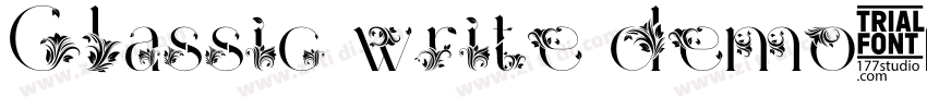 Classic write demo字体转换